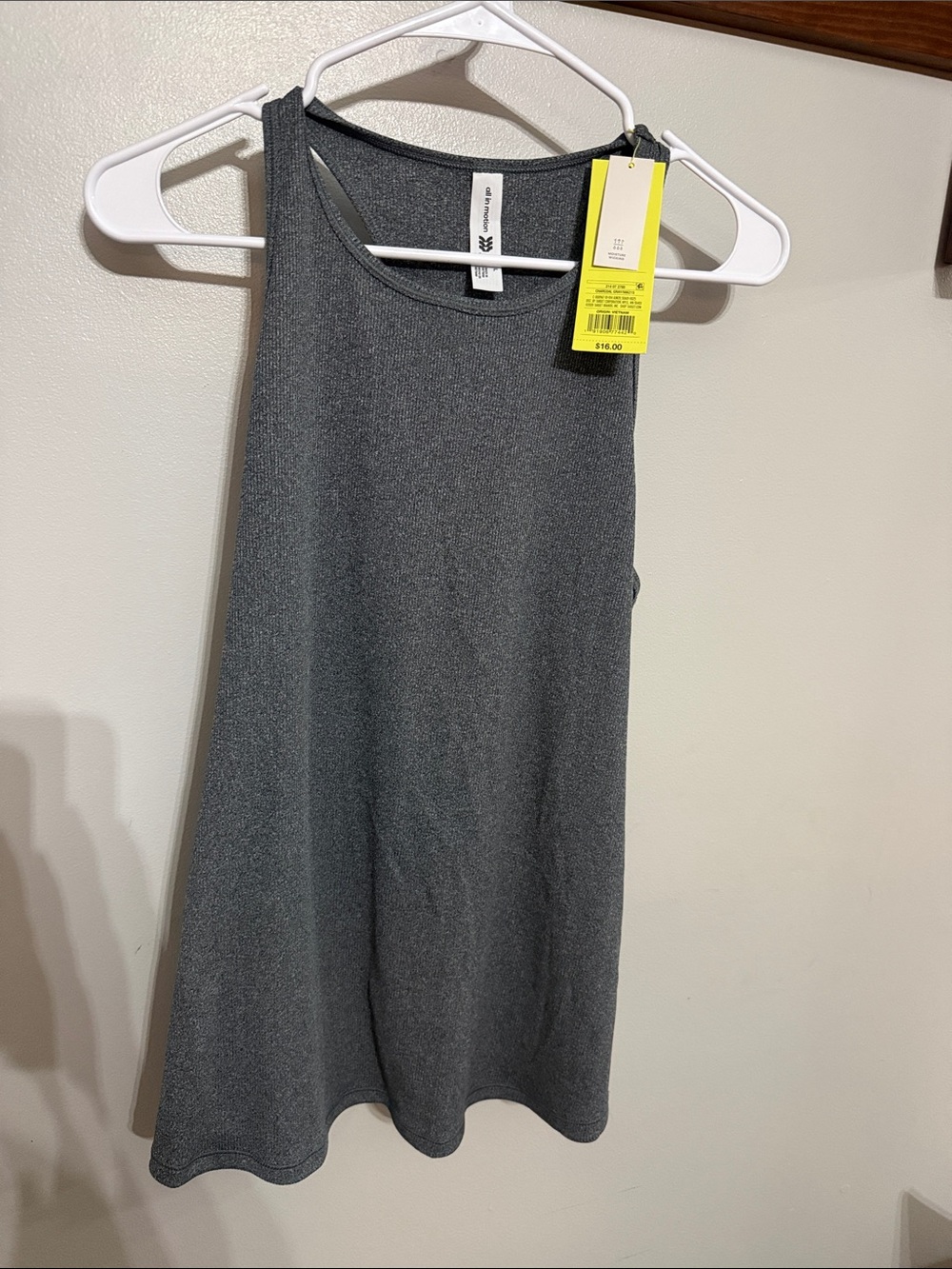 all in motion Women's Gray Sleeveless A-Line Tank